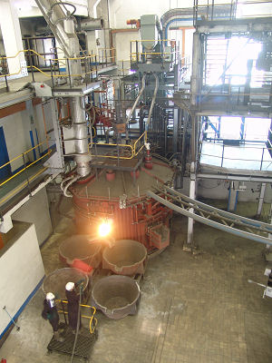 3MW DC arc furnace